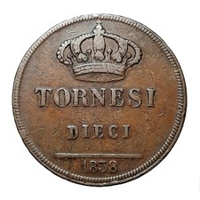 Due sicilie 10 tornesi - due,