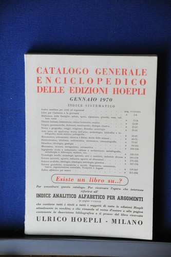 1970 hoepli catalogo - 1970,