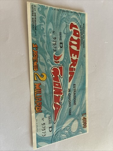 Biglietto lotteria nazionale - biglietto,