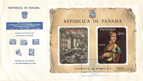 162651 panama fdc blocco - panama,