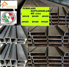 tubolare profilo scatolato  ferro rettangolare barra  tubo vuoto mt 1-2-3