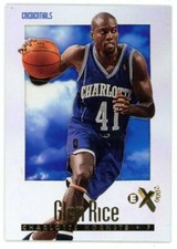 Inserto credenziali Skybox E-X2000 Glen Rice 1996-97 428/499 Charlotte Hornets #8