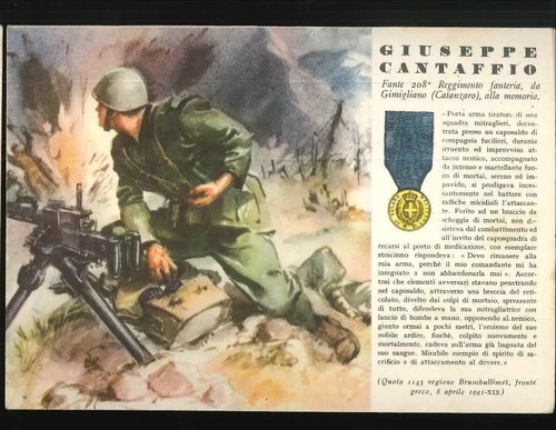 Cartolina postale eroe - cartolina,