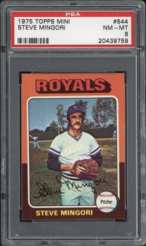 1975 topps mini steve mingori - topps,