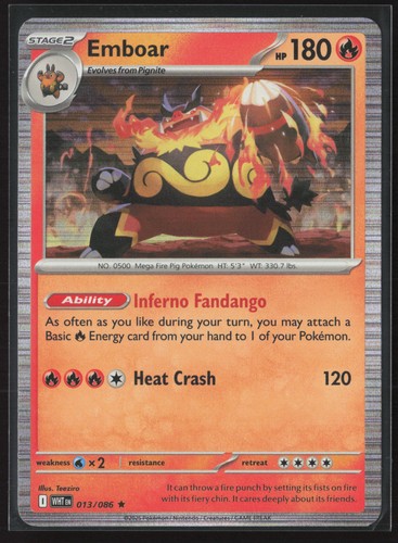Emboar rara white flare - sv:,