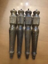 SET PIEDI PER MOBILI VINTAGE 27,5 x 4cm ANTICHI RESTAURO LEGNO GAMBA ARMADIO