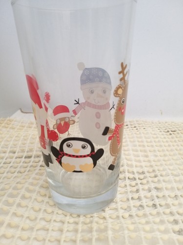 Christmas theme glass tumbler - christmas,