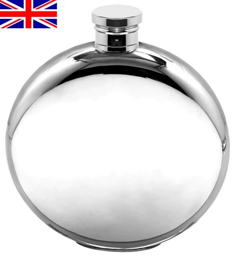 6oz round sheffield pewter - pewter, hip