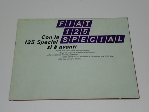 Fiat 125 special brochure - fiat,