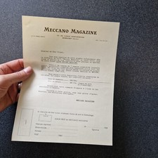MECCANO 1958 offre commerciale
