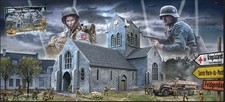 KIT MODELLISMO DIORAMI ITALERI BATTLE OF NORMANDY SAINT-MERE-EGLISE 6 JUNE 1944