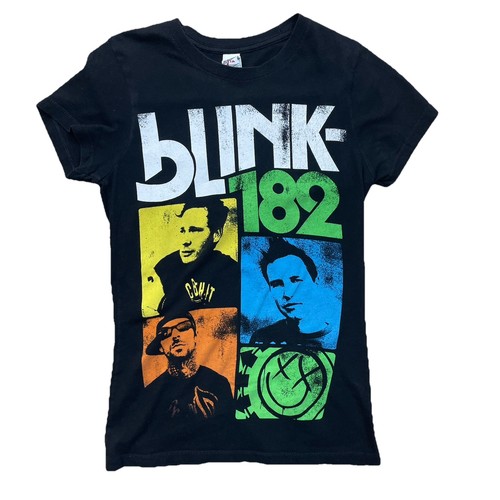 Shirt blink 182 med y2k - t-shirt, band