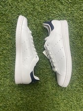 NEW ADIDAS STAN SMITHS MEN'S SIZE 6 [WHITE/NAVY BLUE] NK31
