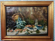 Quadro Natura morta con pesci