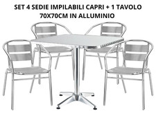 SET DI 4 SEDIE IMPILABILI + 1