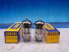 ECC83 LORENZ # COPPIA ABBINATA # NOS NUOVO CON SCATOLA (5378)
