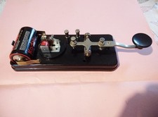 TASTO TELEGRAFICO MORSE per esercitazione in bachelite vintage