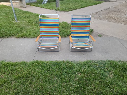 Set sedie vintage righe - sedie,