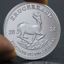 NUOVO! 2024 Krugerrand argento 1 oz 999 moneta argento 1 rand Sudafrica 999 ##