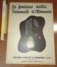 Fontane Triennale d'Oltremare Fonderie Gallieni Viganò Marazza 1940