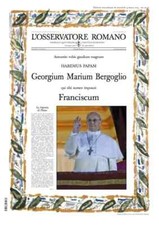 ROMAN OBSERVER POPE FRANCIS