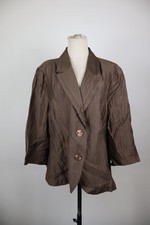 PIERRE CARDIN GIACCA BLAZER DONNA Tg 55 LINO WOMAN VINTAGE JACKET CASUAL LOGO