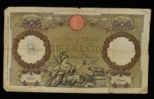 Italy 100 Lire 1939, 10/19/39