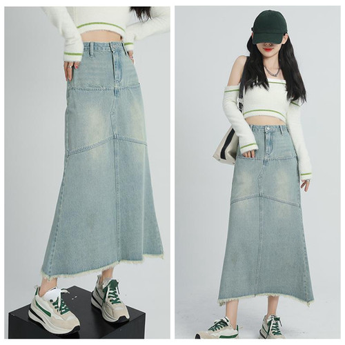 Gonne donna denim coda - , di