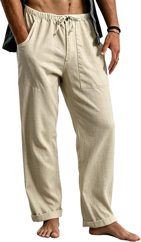 Pantaloni lino uomo lunghi - in,