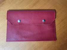 Portadocumenti libretto Marrone Rosso Alfa Romeo artigianale Pelle MADE IN ITALY