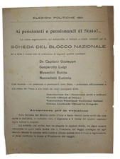 BLOCCO NAZIONALE - BENITO