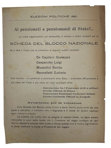 Blocco nazionale benito - blocco,
