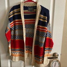 Lovemarks Cozy Open Front Cardigan Sweater Size Small