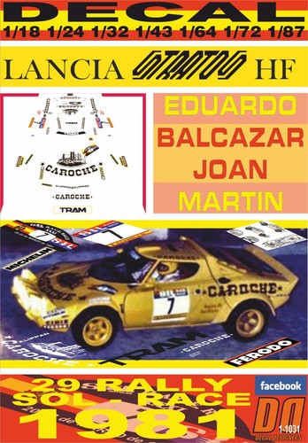 Decal lancia stratos - decal, hf