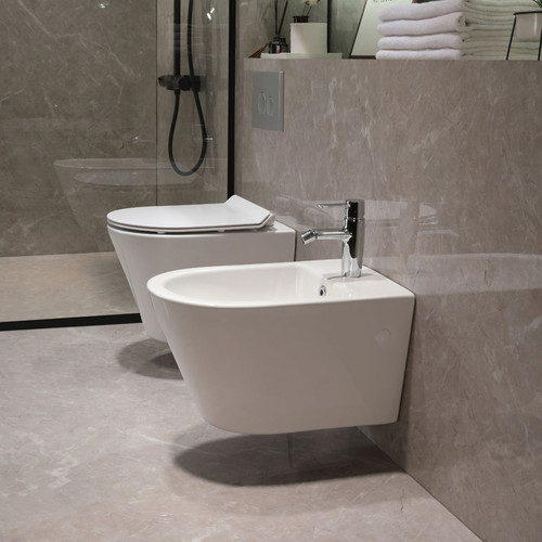 Sospeso parete senza - wc,