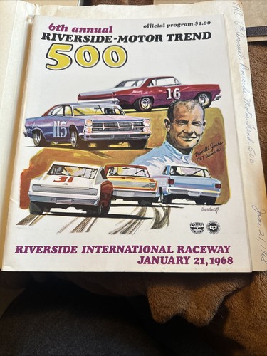 Programma corse nascar 1968 - programma,