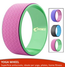 FITNESS DHARMA BODY YOGA WHEEL CERCHIO PROP ROLLER ANELLO PILATES WORKOUT GYM