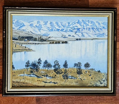Vintage oil painting signed - painting,
