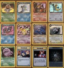 LOTTO CARTE POKEMON OLD - TEAM ROCKET - COMUNI RARE & HOLO ITALIANE NO BASE 1ST