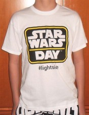 MAGLIETTA STAR WARS DAY LIGHTSIDE Vintage Promo T shirt MOVIE GUERRE STELLARI 99