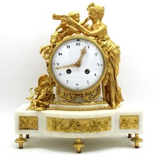 ANTICO OROLOGIO DA CAMINO OROLOGIO DA TAVOLO PENDEL CLOCK - NAPOLEONE III - BRONZO - XIX secolo