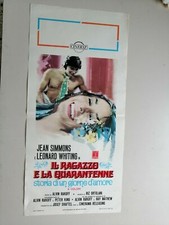 LOCANDINA IL RAGAZZO E LA QUARANTENNE JEAN SIMMONS LEONARD WHITING Z0