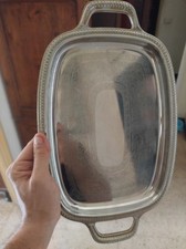 Antique Vintage Alessi Design VASSOIO INOX  IMPERO 22x36 Cm