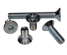 VITI M3 M4 M5 TESTA SVASATA CAVA ESAGONALE ACCIAIO 10.9 UNI 5933 DIN 7991