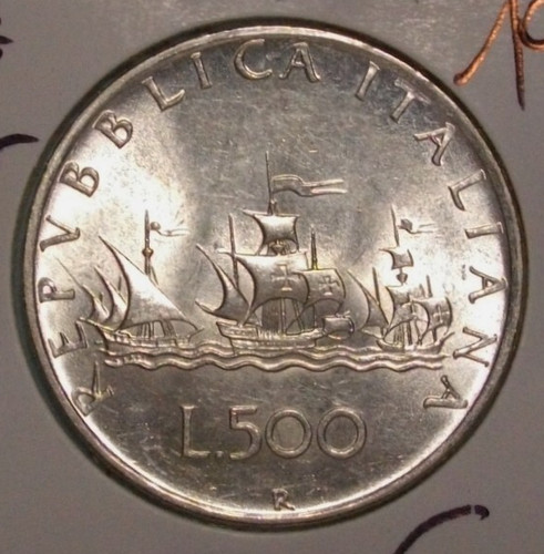 500 lire caravelle 1958 - lire,