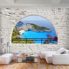 Parete in pietra spiaggia mare