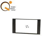 Mascherina Autoradio Fit FORD C-MAX 07-11 adattatore misura 2ISO Nero