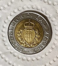 MONETA RARA 500 LIRE REPUBBLICA DI SAN MARINO 1987 A BASSA TIRATURA