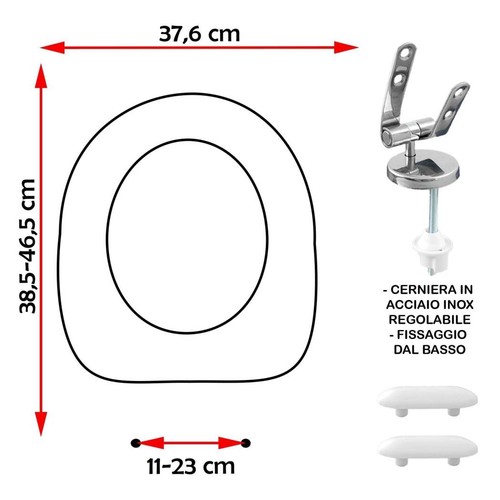 Sedile copriwater compatibile - sedile,