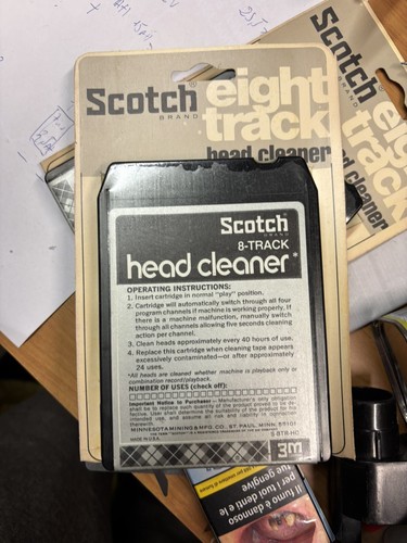 Stereo tape head cleaner - tape,